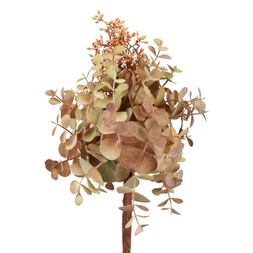 Bouquet d&#39;eucalyptus artificiel, décoration de fleurs artificielles avec bourgeons 30cm