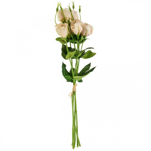 Floristik24 Fleurs artificielles lisianthus crème 51cm décoration florale 5pcs