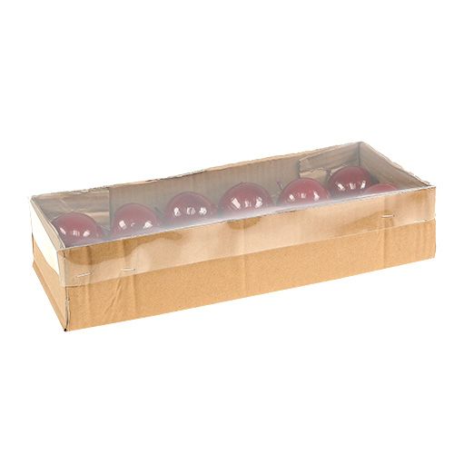 Floristik24 Fruit artificiel pomme peinte en rouge Ø5.5cm 12pcs