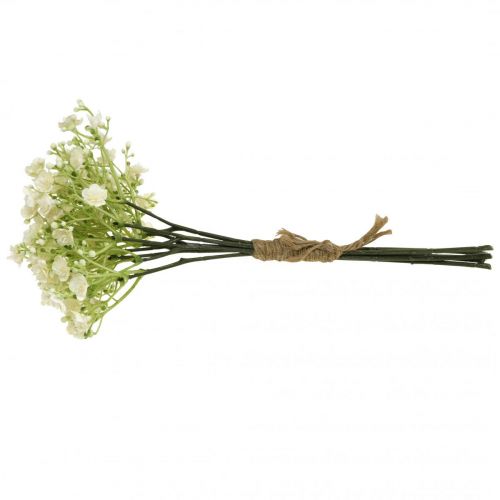 Floristik24 Gypsophile fleurs artificielles herbe de gypse blanche L30cm 6 pièces en bouquet