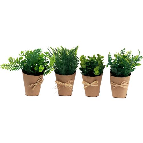 Article Plantes Artificielles Fougère Artificielle Buis 15-19cm 4pcs