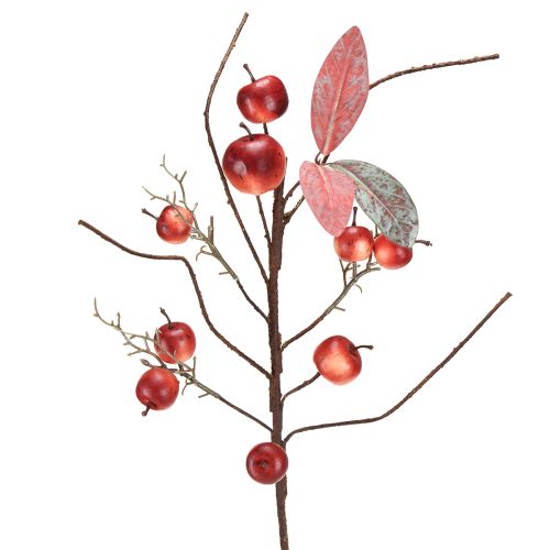 Article Branche de pommier artificielle rouge, décoration d'automne, branche de Noël, 70 cm