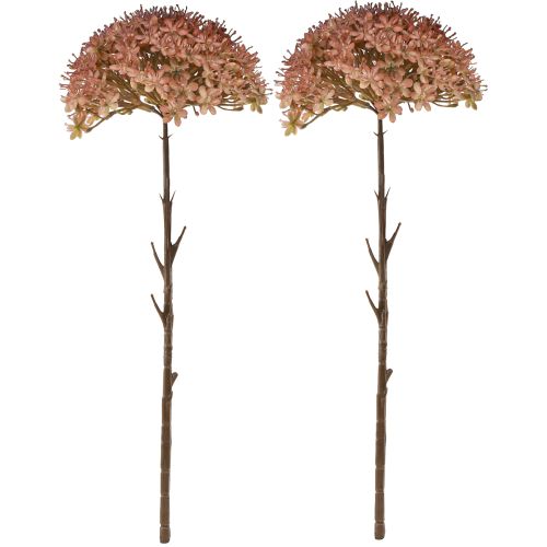Article Branche artificielle décoration d'automne branche de fleur marron rouge 45cm 2 pièces