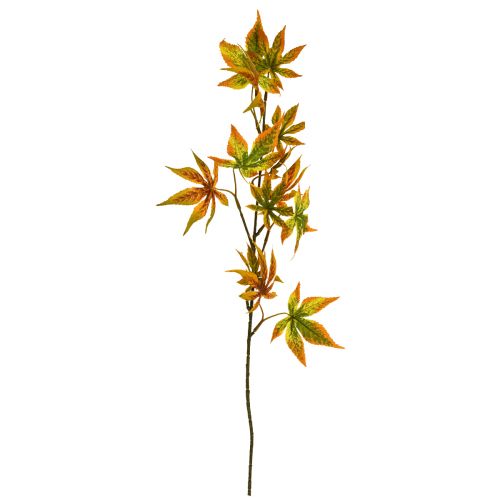Article Branche artificielle érable orange rouge déco branche décoration automne 60cm