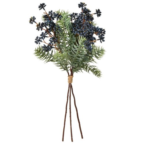 Article Branches de genévrier artificielles avec baies, branches en aiguilles, 45 cm, 3 pièces