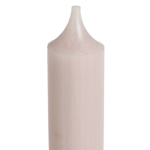 Article Bougies bâton court couleur rose clair 21×110mm 6 pcs