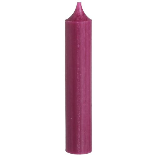 Bougies en bâton court bougies en cire en Baie 21×110mm 6 pcs