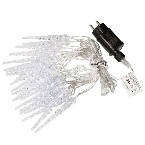 Article Guirlande LED glaçon hiver minuterie extérieure 24 LED 460cm