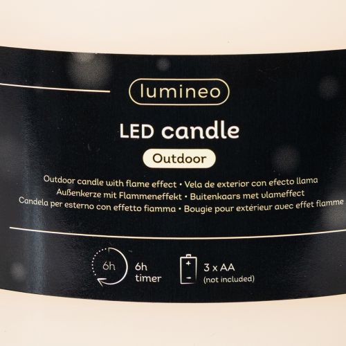 Grande bougie LED à pile avec