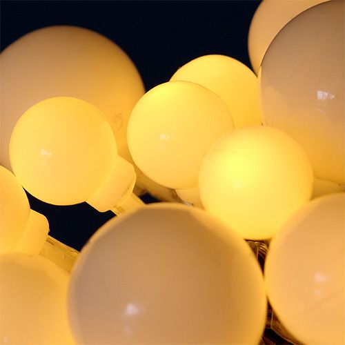 Article Guirlande LED à boules 40 amp. 3 m blanc chaud