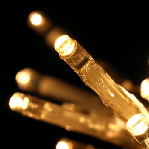 Floristik24 Guirlande lumineuse à piles 10 LED 1,3 m blanc chaud