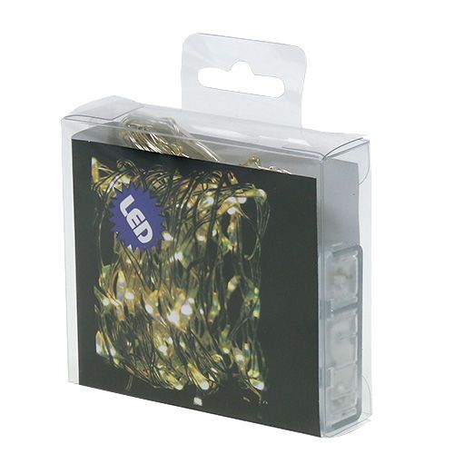 Article Guirlande lumineuse LED 20 intérieur 2m blanc chaud minuterie à piles