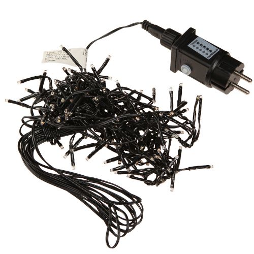 Article Guirlande lumineuse LED minuterie extérieure 144 LED 130cm