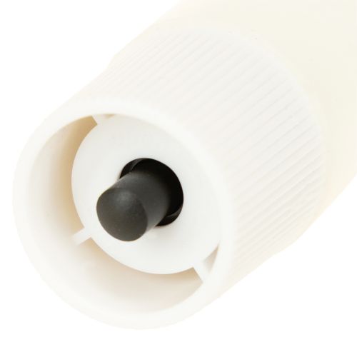 Article Bougie LED crème blanc chaud cire véritable H14,5cm 2 pièces