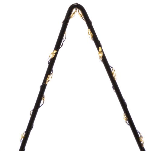 Étoile LED sur pied avec boîtier à piles pour décoration intérieure, H 46 cm, noir | Floristik24.fr