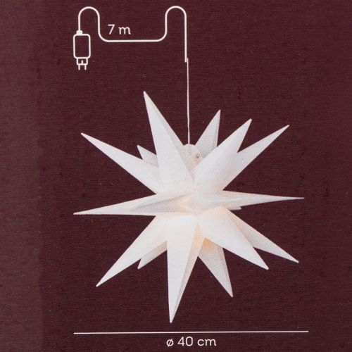 Étoile LED Décorative Blanche