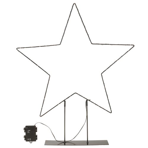 Article Étoile LED sur pied 150 Micro LED blanc chaud métal Ø58cm