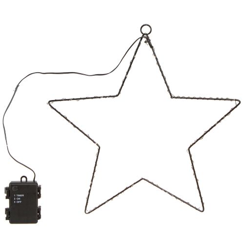 Étoile LED à suspendre en métal 110L blanc chaud intérieur Ø35cm