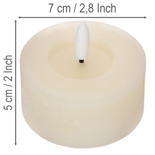 Lot de 2 bougies LED en cire