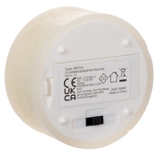 Lot de 2 bougies LED en cire