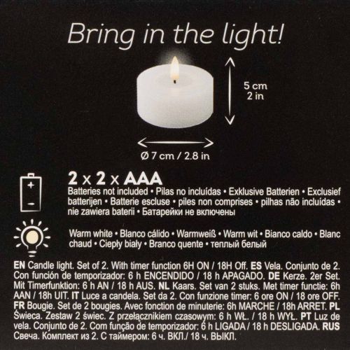 Bougie chauffe-plat LED XL