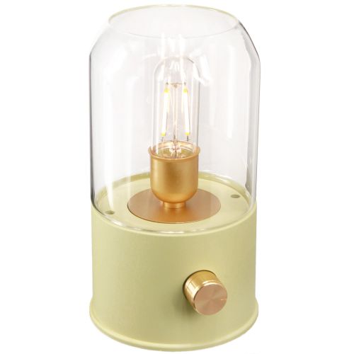 Floristik24 Lampe à poser LED lampe de table rétro blanc chaud vert H19,5cm