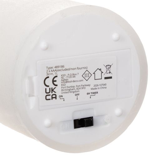 Bougie pilier LED, effet