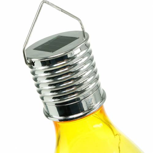Floristik24 Décoration de jardin ampoule LED solaire couleurs assorties 15cm 4pcs