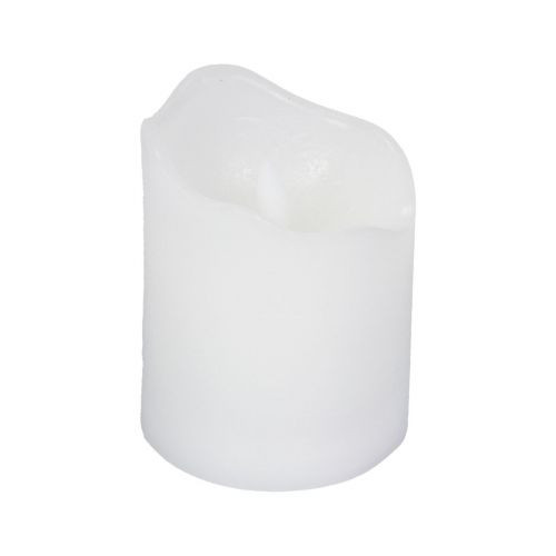 Floristik24 Bougie LED avec minuterie bougie pilier en cire véritable Ø7cm H9cm