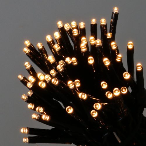 Guirlande lumineuse LED noir, blanc chaud 448 pour extérieur 3m