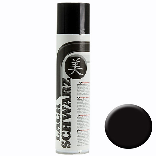 Floristik24 Aérosol de peinture noir 400ml