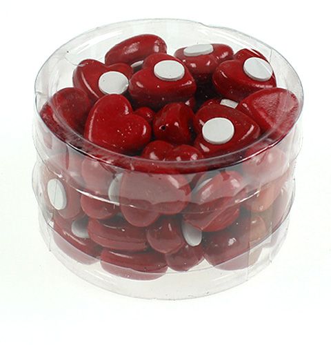 Floristik24 Coeur à coller 2cm rouge 50pcs