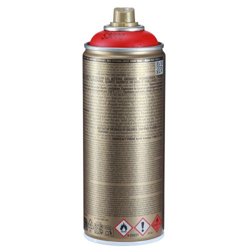 Article Bombe de peinture rouge Montana Gold satiné mat 400 ml