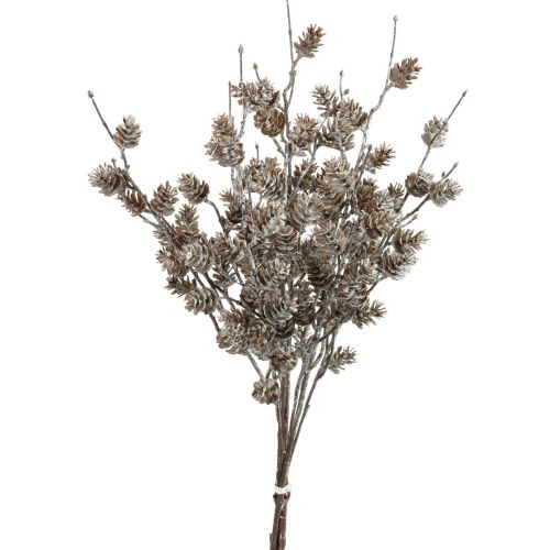 Article Branche de mélèze branches décoratives artificielles cônes blanc 52cm 3 pcs