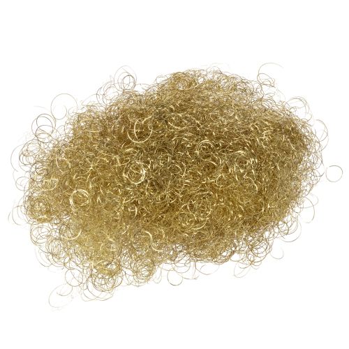 Lametta doré bouclé 50g en fil de cuivre pour décoration acheter | Floristik24.fr