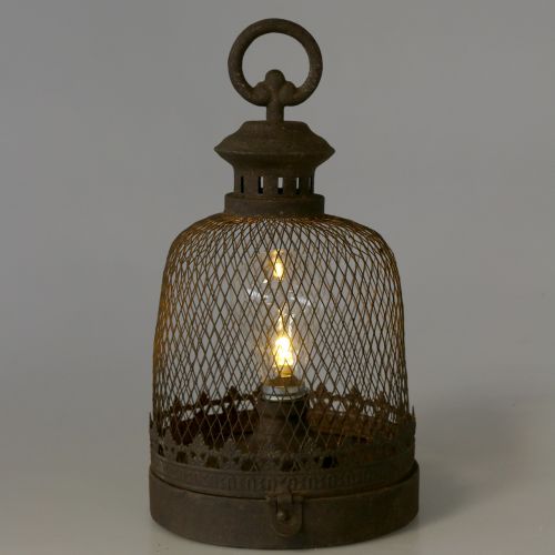Floristik24 Lampe déco antique Ø16cm H29,5cm