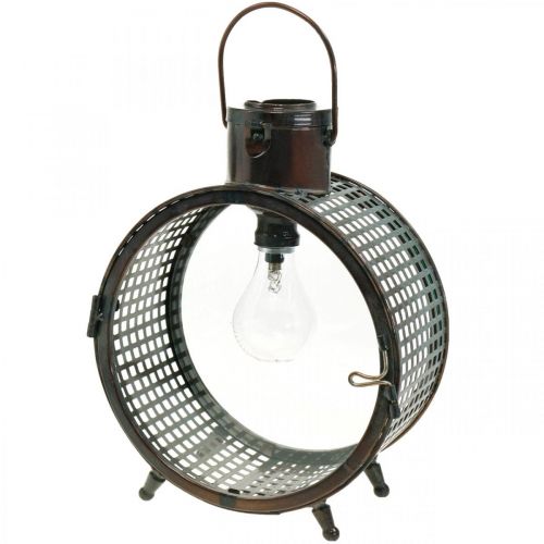 Floristik24 Lampe solaire lampe en métal balcon déco design industriel Ø23cm
