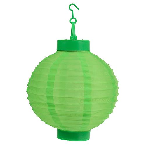 Article Lampion LED avec solaire 20cm vert