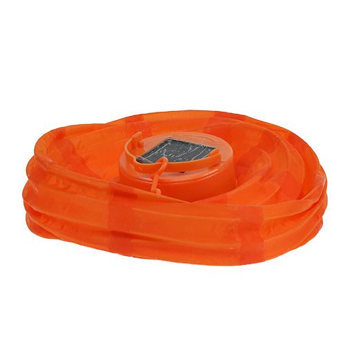 Floristik24 Lampion LED avec solaire 20cm orange