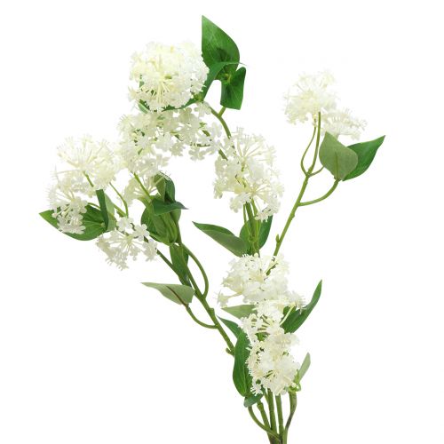 Floristik24 Branche Lantana Artificielle Blanc 80cm