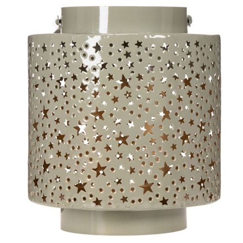 Lanterne en métal avec motif