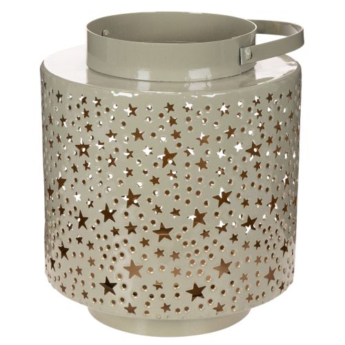 Lanterne en métal avec motif