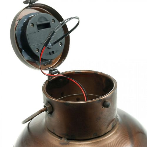 Floristik24 Lanterne solaire, suspension LED look industriel Ø16cm H32cm