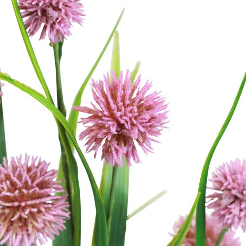 Article Fleurs artificielles boule fleur allium oignon ornemental rose artificiel 45cm