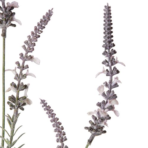 Article Décoration lavande avec fleurs fleur artificielle sur longue tige 82cm 3pcs