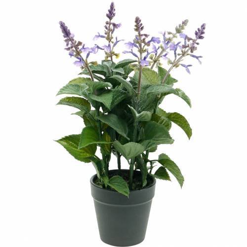 Lavande artificielle en pot, pot lavande, plante artificielle méditerranéenne