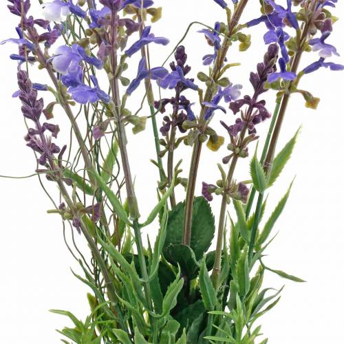 Article Bouquet de lavande artificielle, lavande violette décorative, fleurs en soie