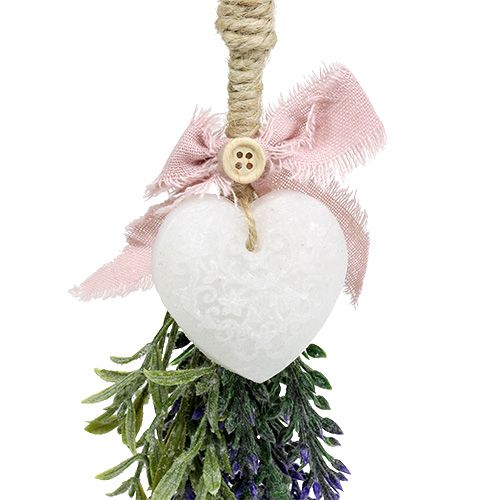 Floristik24 Bouquet de lavande avec cœur 25 cm, 2 modèles