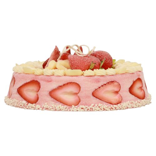Factice alimentaire, gâteau artificiel crème fraise Ø23cm H9,5cm