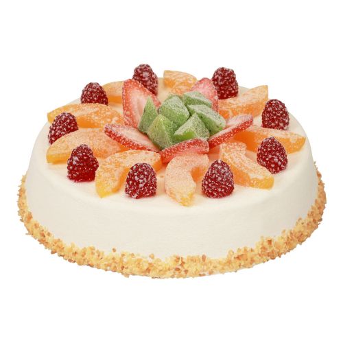 Factice alimentaire, gâteau artificiel aux fruits Ø23cm H8,5cm